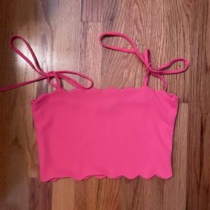 Pink tube top